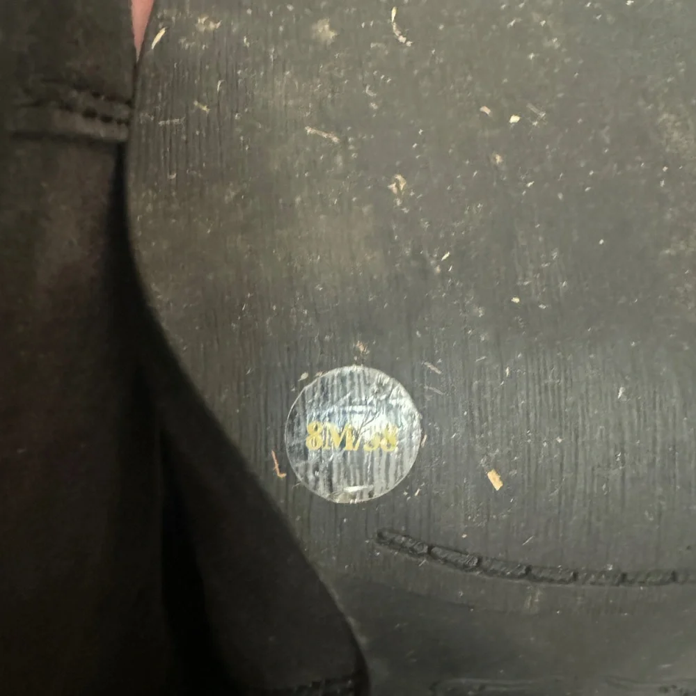 Lucky Brand Black Heeled Boots with Chunky Heel - Picture 5 of 6